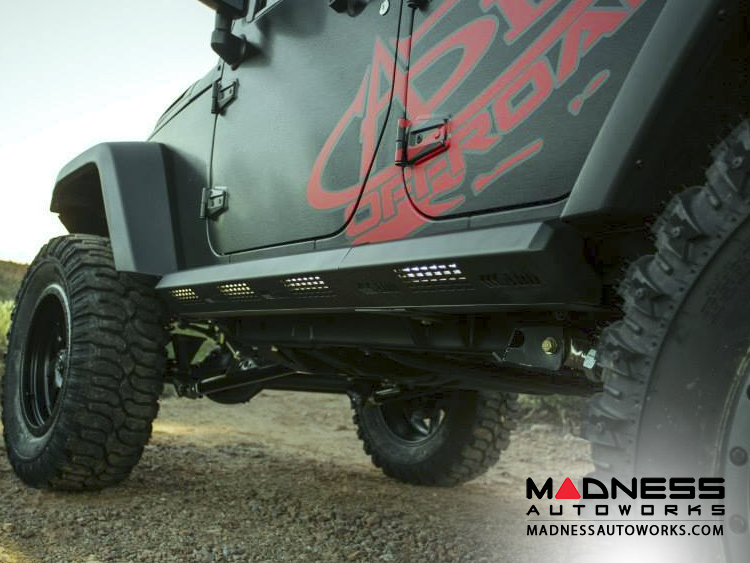 Jeep Wrangler JK Stealth Fighter Side Steps by Addictive Desert Designs - 4 Door - 2007+